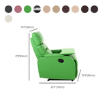 27" Wide Contemporary Recliner Solid Color Single Home Theater Recliner