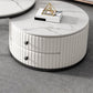 Round Nesting Coffee Table Set Frame Coffee Table Set with 2 Drawers Clearhalo 'Coffee & Accent Tables' 'Coffee Tables' 'coffee_tables' 'furn' 'furn_coffee_tables' 'Furniture' 'Living Room Furniture' 6705122