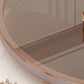 Metal Anb Glass Coffee Table Set Round Nesting Coffee Table Set with 2 Drawers Clearhalo 'Coffee & Accent Tables' 'Coffee Tables' 'coffee_tables' 'furn' 'furn_coffee_tables' 'Furniture' 'Living Room Furniture' 6705142