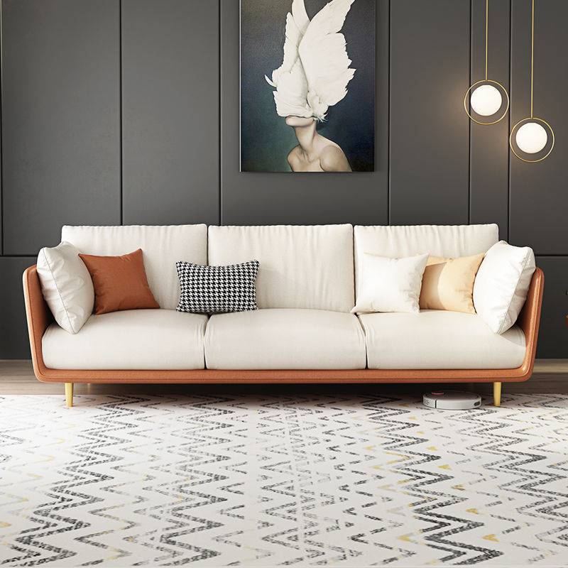 Skandinavische losen Rücksitzkissen Top Arm Beige Sofa für Wohnung