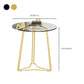 Frame Nesting Coffee Table Set Modern Round Glass Coffee Table