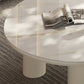 No Distressing Single Coffee Table Slate Free-Form White Coffee Table Clearhalo 'Coffee & Accent Tables' 'Coffee Tables' 'coffee_tables' 'furn' 'furn_coffee_tables' 'Furniture' 'Living Room Furniture' 6705316