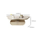 No Distressing Single Coffee Table Slate Free-Form White Coffee Table Clearhalo 'Coffee & Accent Tables' 'Coffee Tables' 'coffee_tables' 'furn' 'furn_coffee_tables' 'Furniture' 'Living Room Furniture' 6705326