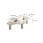 No Distressing Single Coffee Table Slate Free-Form White Coffee Table Clearhalo 'Coffee & Accent Tables' 'Coffee Tables' 'coffee_tables' 'furn' 'furn_coffee_tables' 'Furniture' 'Living Room Furniture' 6705329