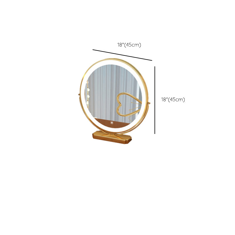 Tavolo da toeletta a specchio illuminato dimmeble 4 cassetti e vanità per il trucco delle feci
