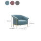 Scandinavian Cushions Tuxedo Arm Curved Living Room Fabric Settee Clearhalo 'furn' 'furn_sofas' 'Furniture' 'Living Room Furniture' 'Sofa' 'sofas' 6705395