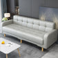 Industrial Living Room Settee Square Arm Biscuit Back Seating Off-White Tech Cloth Clearhalo 'furn' 'furn_sofas' 'Furniture' 'Living Room Furniture' 'Sofa' 'sofas' 6705444