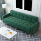 Industrial Living Room Settee Square Arm Biscuit Back Seating Blackish Green Flannel Clearhalo 'furn' 'furn_sofas' 'Furniture' 'Living Room Furniture' 'Sofa' 'sofas' 6705447