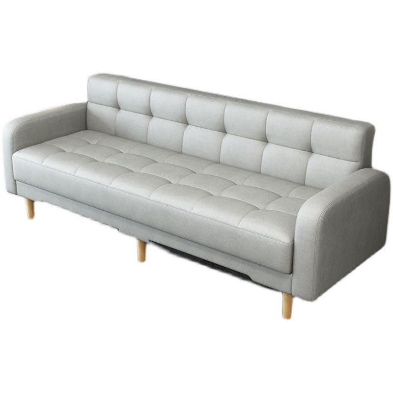 Industrial Living Room Settee Square Arm Biscuit Back Seating Clearhalo 'furn' 'furn_sofas' 'Furniture' 'Living Room Furniture' 'Sofa' 'sofas' 6705450