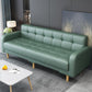 Industrial Living Room Settee Square Arm Biscuit Back Seating Green Tech Cloth Clearhalo 'furn' 'furn_sofas' 'Furniture' 'Living Room Furniture' 'Sofa' 'sofas' 6705454