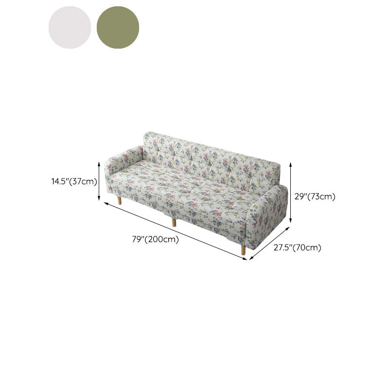 Industrial Living Room Settee Square Arm Biscuit Back Seating Clearhalo 'furn' 'furn_sofas' 'Furniture' 'Living Room Furniture' 'Sofa' 'sofas' 6705468