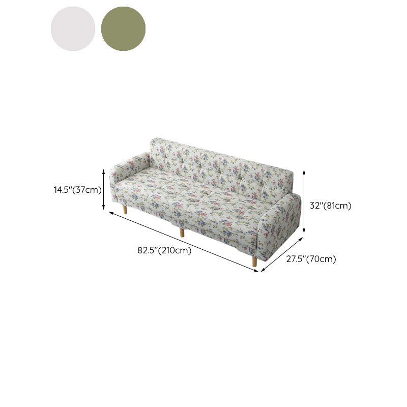 Industrial Living Room Settee Square Arm Biscuit Back Seating Clearhalo 'furn' 'furn_sofas' 'Furniture' 'Living Room Furniture' 'Sofa' 'sofas' 6705472