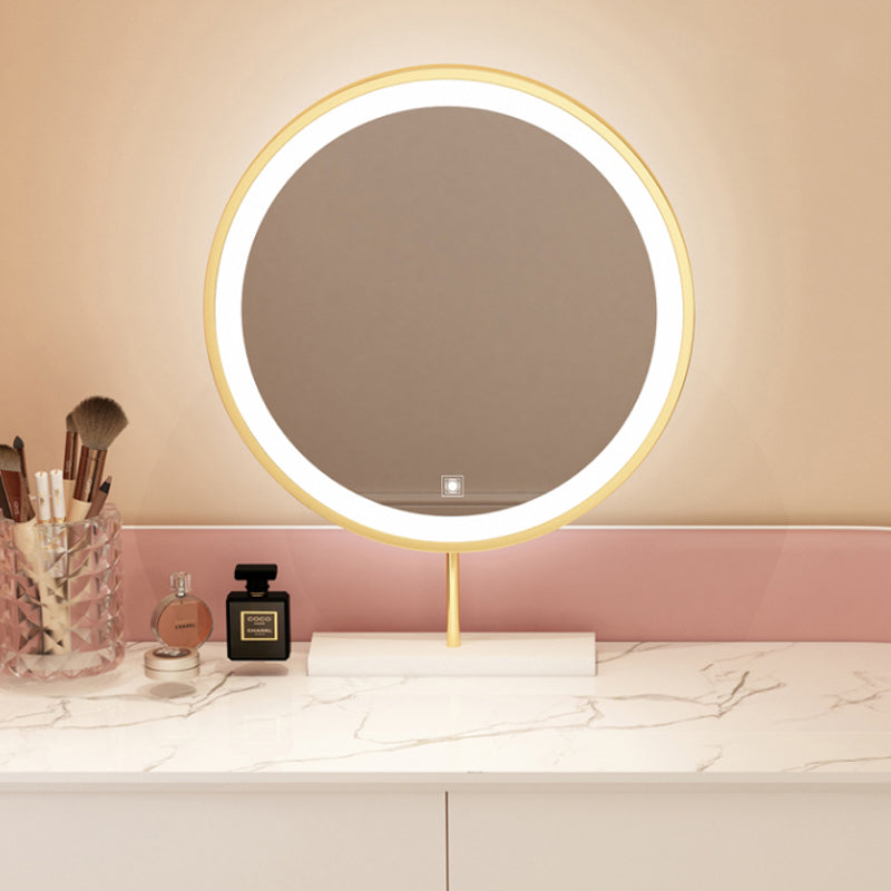 Wood Mirrored Vanity Desk with 5/6 Drawers Luxurious Dressing Table Clearhalo 'Bedroom Furniture' 'furn' 'furn_makeup_vanities' 'Furniture' 'Makeup Vanities' 'makeup_vanities' 6705486