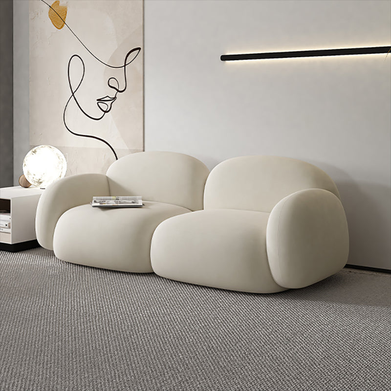 Cojines contemporáneos salón de estar de brazo enrollado