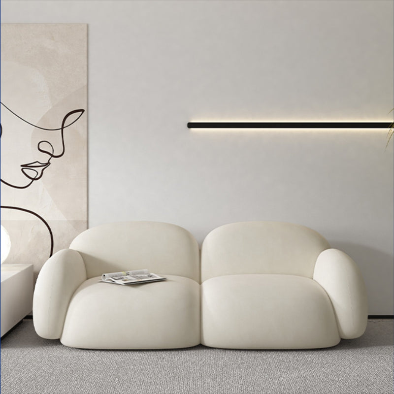 Cojines contemporáneos salón de estar de brazo enrollado