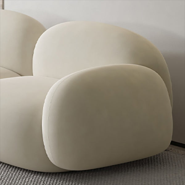 Cojines contemporáneos salón de estar de brazo enrollado