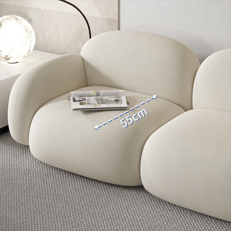 Cojines contemporáneos salón de estar de brazo enrollado