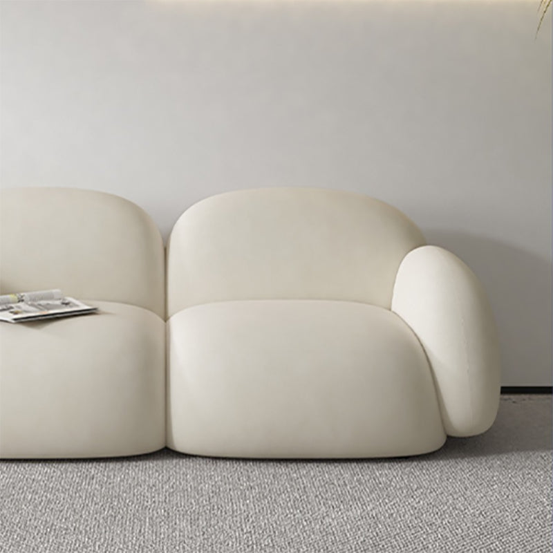 Cojines contemporáneos salón de estar de brazo enrollado