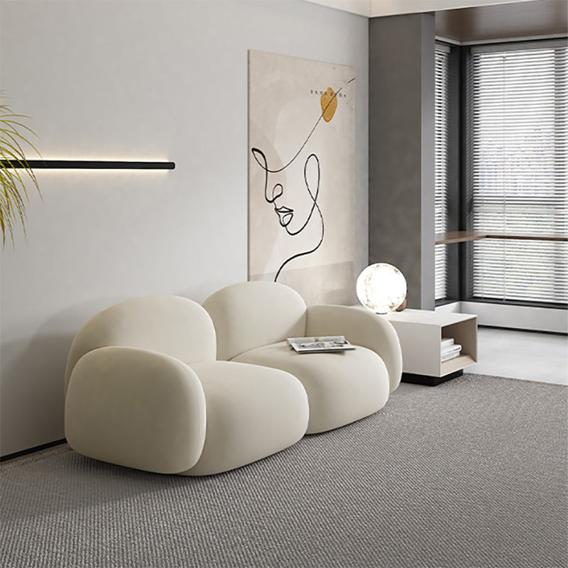 Cojines contemporáneos salón de estar de brazo enrollado