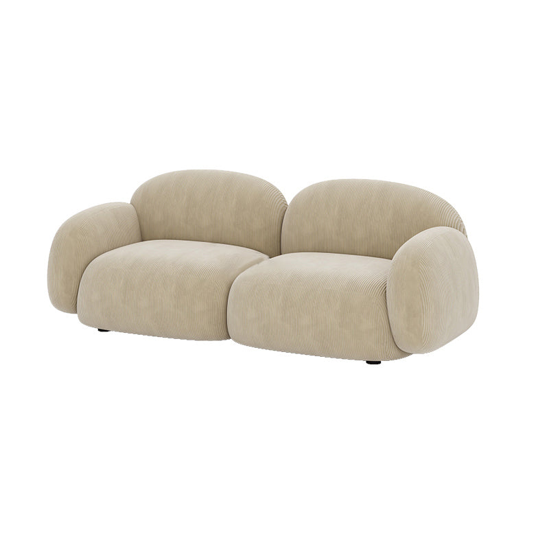 Cojines contemporáneos salón de estar de brazo enrollado