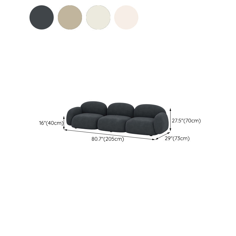 Cojines contemporáneos salón de estar de brazo enrollado