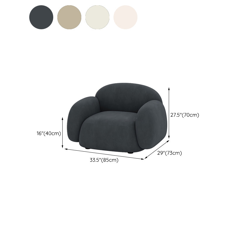 Cojines contemporáneos salón de estar de brazo enrollado