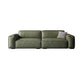 Contemporary Forest Green Cushions Square Arm Living Room Settee