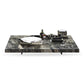 No Distressing Coffee Table Pedestal Marble Square Cocktail Table Gloss Black Clearhalo 'Coffee & Accent Tables' 'Coffee Tables' 'coffee_tables' 'furn' 'furn_coffee_tables' 'Furniture' 'Living Room Furniture' 6705637