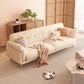 Contemporary Fabric Tufted Flared Arm Living Room Standard Seating