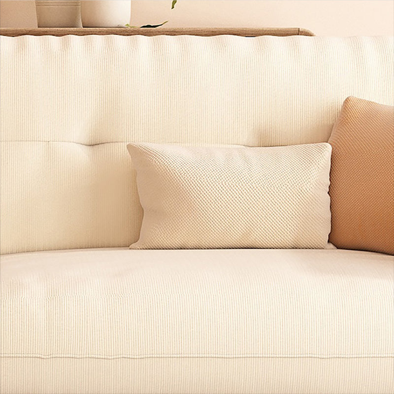 Contemporary Fabric Tufted Flared Arm Living Room Standard Seating