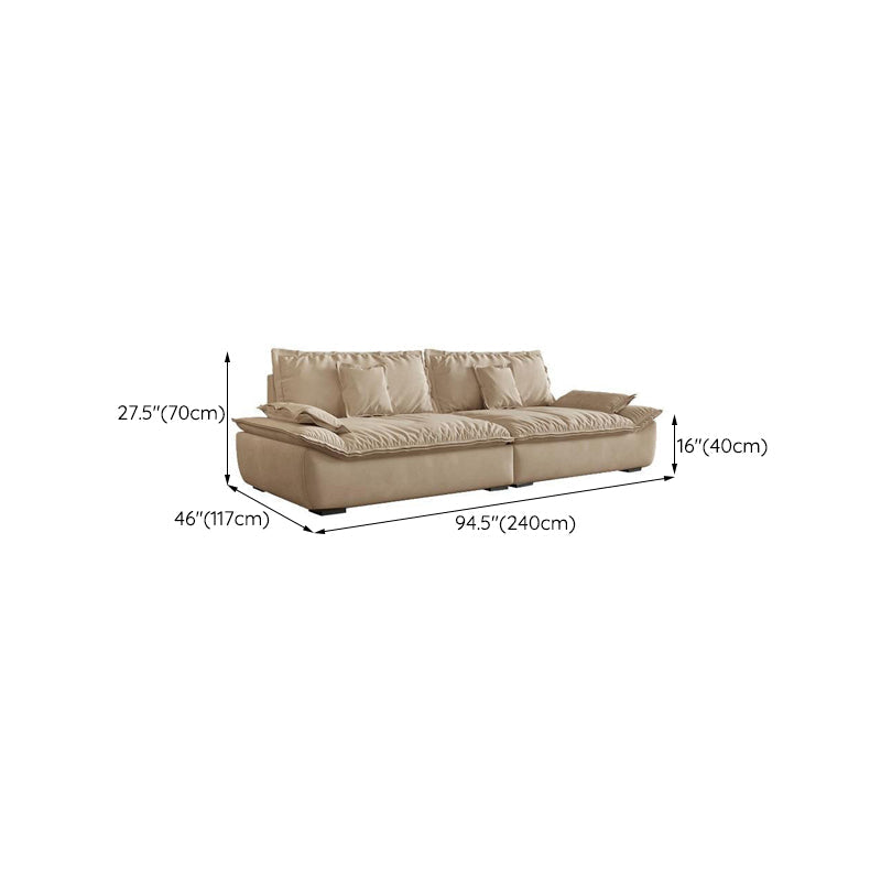 Contemporary Faux Leather Pillow Top Arm Pillows Living Room Seating Clearhalo 'furn' 'furn_sofas' 'Furniture' 'Living Room Furniture' 'Sofa' 'sofas' 6705682