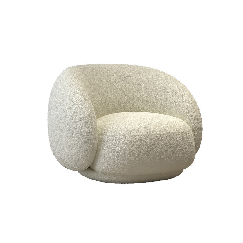 Scandinaves Coussins blancs Tuxedo ARM SALLE COURVE SEATS CURVE