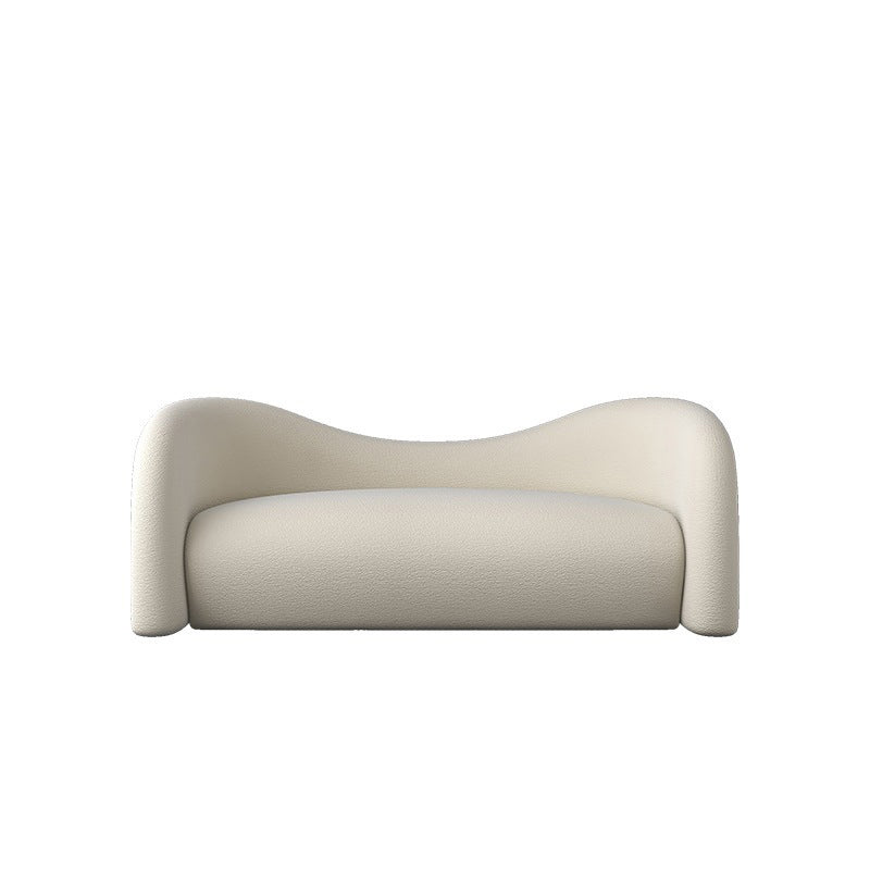 Scandinaves Coussins blancs Tuxedo ARM SALLE COURVE SEATS CURVE