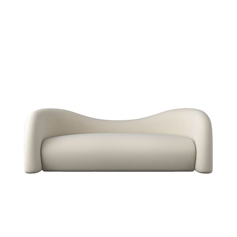 Scandinaves Coussins blancs Tuxedo ARM SALLE COURVE SEATS CURVE