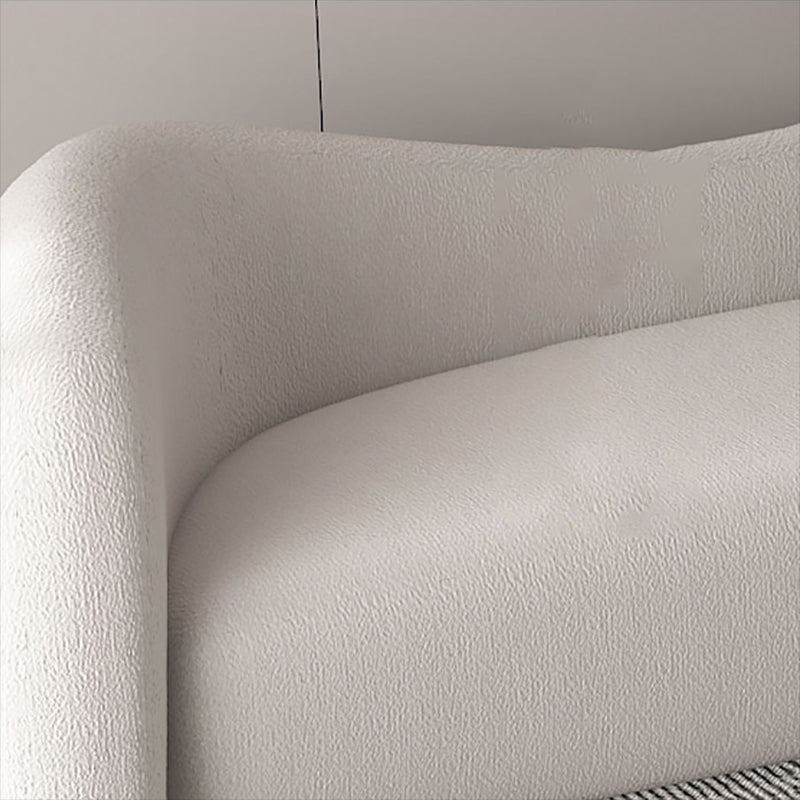 Scandinaves Coussins blancs Tuxedo ARM SALLE COURVE SEATS CURVE