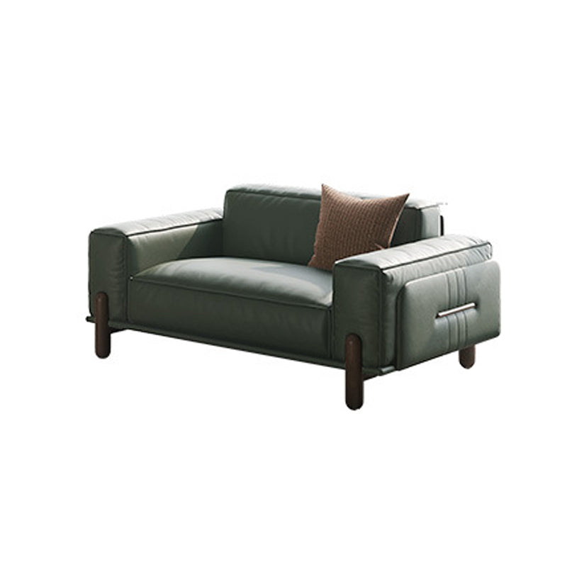 Cuscini verdi della foresta vintage a braccio quadrato salotto