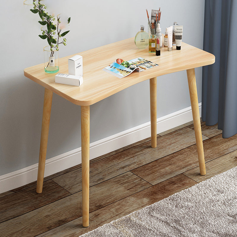 Modern Wood Make-up Vanity Mirrored Dressing Table Stool Set