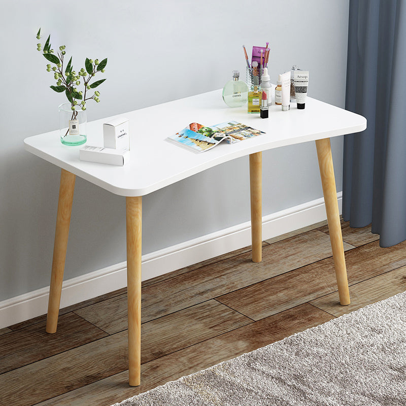 Modern Wood Make-up Vanity Mirrored Dressing Table Stool Set