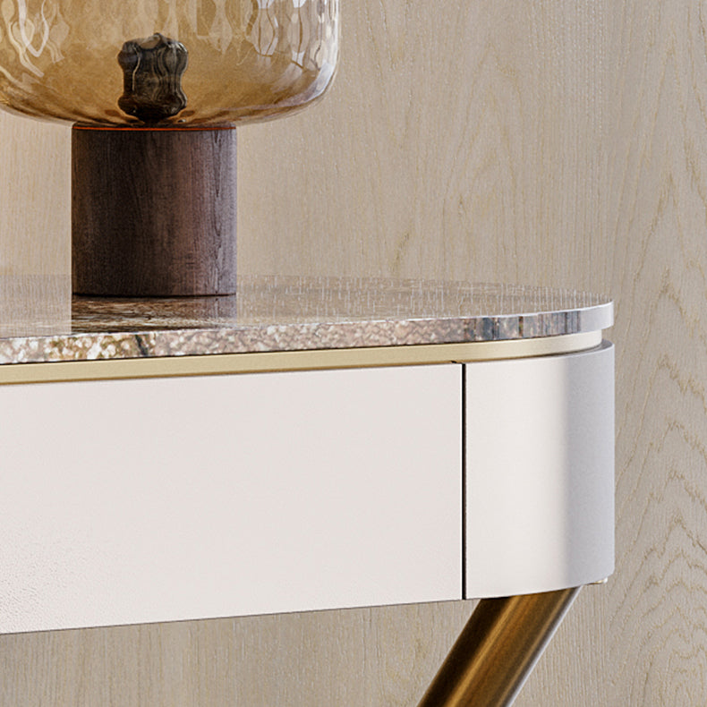 Tavolo da vanità a specchio illuminato set lussuoso tavolo da toeletta da top in pietra