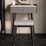 Contemporary Makeup Vanity Desk Stone Dressing Table with Drawer
