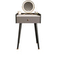 Contemporary Makeup Vanity Desk Stone Dressing Table with Drawer