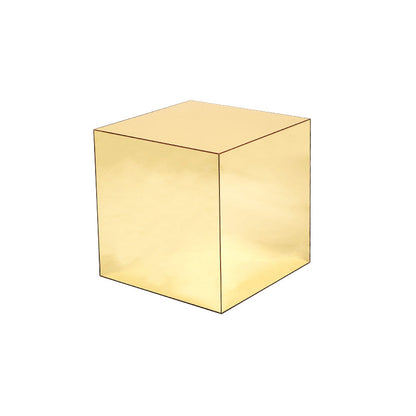 Square Plastic End Table Set Mirrored Block Side Table for Bedside Gold 1 Clearhalo 'Coffee & Accent Tables' 'End & Side Tables' 'end_side_tables' 'furn' 'furn_end_side_tables' 'Furniture' 'Living Room Furniture' 6705986