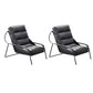 Industrial Genuine Leather Lounge Chair Solid Color Tufted Back Chair Grey 2 Piece Set Without Ottoman Clearhalo 'Accent Chairs' 'accent_chairs' 'Chairs & Seating' 'furn' 'furn_accent_chairs' 'Furniture' 'Living Room Furniture' 6706042
