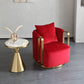 Glam Style Velvet ArmChair Solid Color Swivel Pillow Back Chair Clearhalo 'Accent Chairs' 'accent_chairs' 'Chairs & Seating' 'furn' 'furn_accent_chairs' 'Furniture' 'Living Room Furniture' 6706054