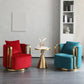 Glam Style Velvet ArmChair Solid Color Swivel Pillow Back Chair Clearhalo 'Accent Chairs' 'accent_chairs' 'Chairs & Seating' 'furn' 'furn_accent_chairs' 'Furniture' 'Living Room Furniture' 6706057