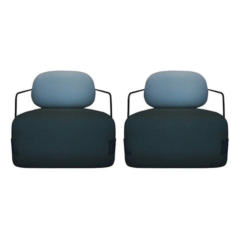 Modern Living Room Cushion Back Arms Included Fabric Arm Chair Green 2 Piece Set Clearhalo 'Accent Chairs' 'accent_chairs' 'Chairs & Seating' 'furn' 'furn_accent_chairs' 'Furniture' 'Living Room Furniture' 6706100