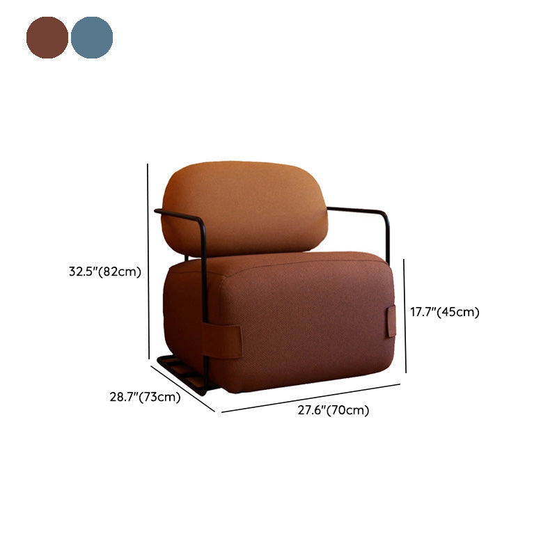 Modern Living Room Cushion Back Arms Included Fabric Arm Chair Clearhalo 'Accent Chairs' 'accent_chairs' 'Chairs & Seating' 'furn' 'furn_accent_chairs' 'Furniture' 'Living Room Furniture' 6706109