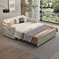 31" Wide Scandinavian Futon Sofa Bed White Futon Sleeper Sofa