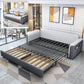31"W Contemporary Sofa Bed Cushion Back Sleeper Sofa with Storage