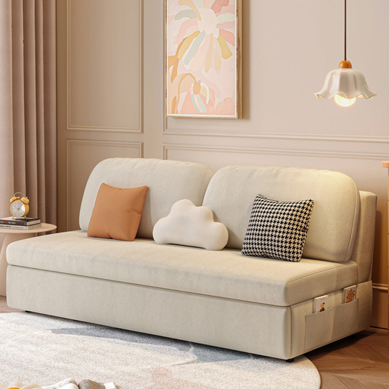 32" Wide Scandinavian Sofa Bed White Pillow Included Sleeper Sofa Clearhalo 'furn' 'furn_futons' 'Furniture' 'Futons & Daybeds' 'Futons' 'Living Room Furniture' 6706248